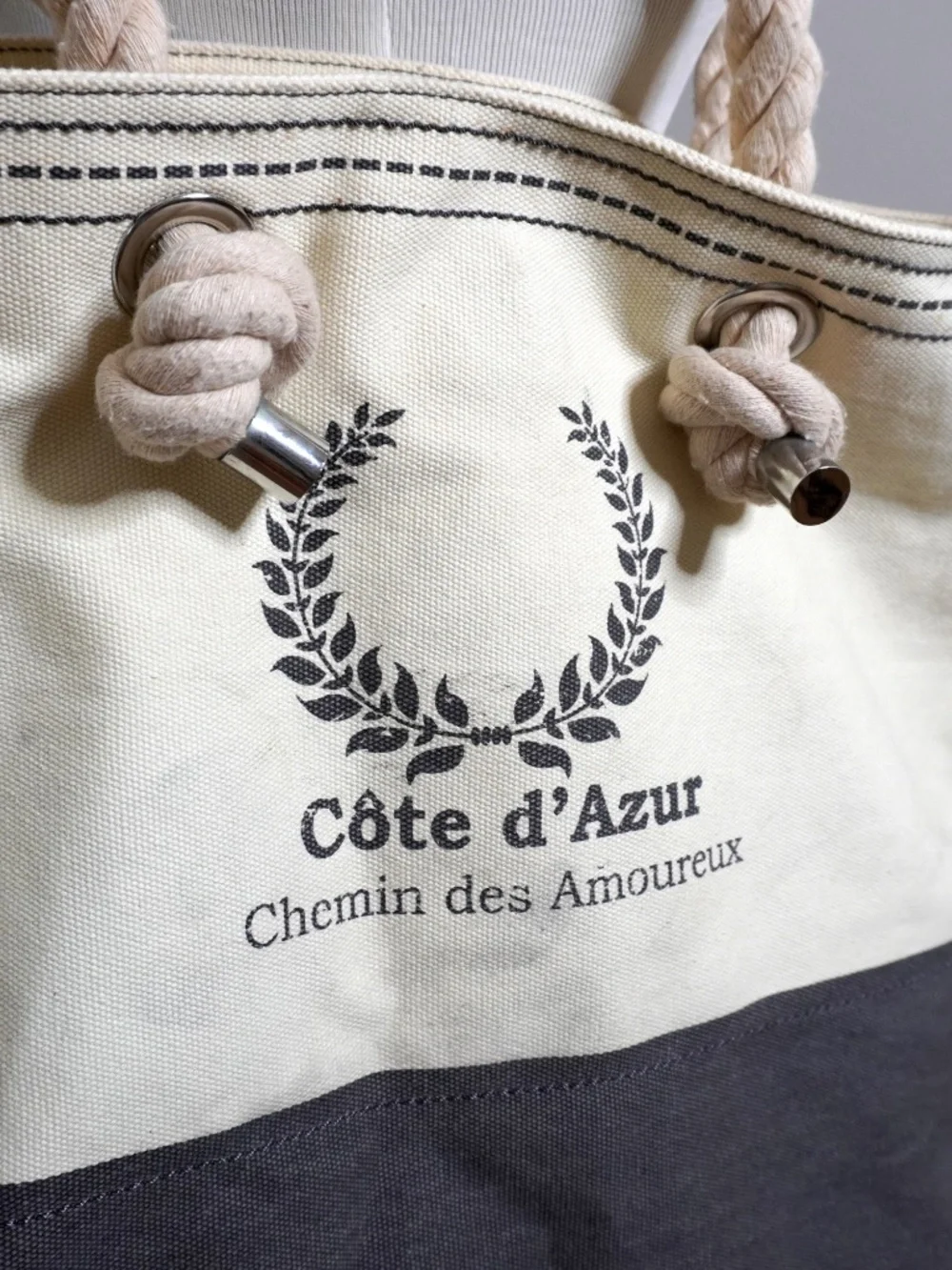 Côte d'Azur: French Riviera Canvas Tote Bag - Picture 2 of 5